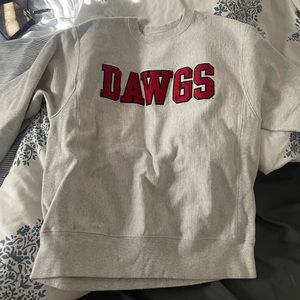 GA bulldogs sweatshirt crew neck